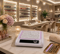 Aspirateur à poussière pour ongles Zeal Shine, collecteur de poussière pour ongles, filtre détachable, ventilateur turbo 65w pour les soins des ongles professionnels
