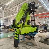 Grue à flèche articulée montée sur camion de 16 tonnes, 20 tonnes, 30 tonnes, vente chaude en Thaïlande, bras hydraulique pliable, durable, portable, haute levée