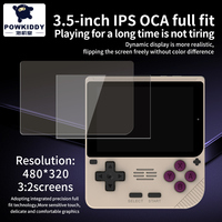 Console de jeu portable Linux POWKIDDY V10, écran IPS 3,5 pouces, lecteur de jeux rétro RK3326, 64 Go, 128 Go, console de jeu portable