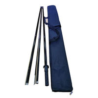 Drapeau de plage commercial personnalisé en polyester robuste pour extérieur, fournisseur dropshipping, drapeau télescopique pour guide d'itinéraire