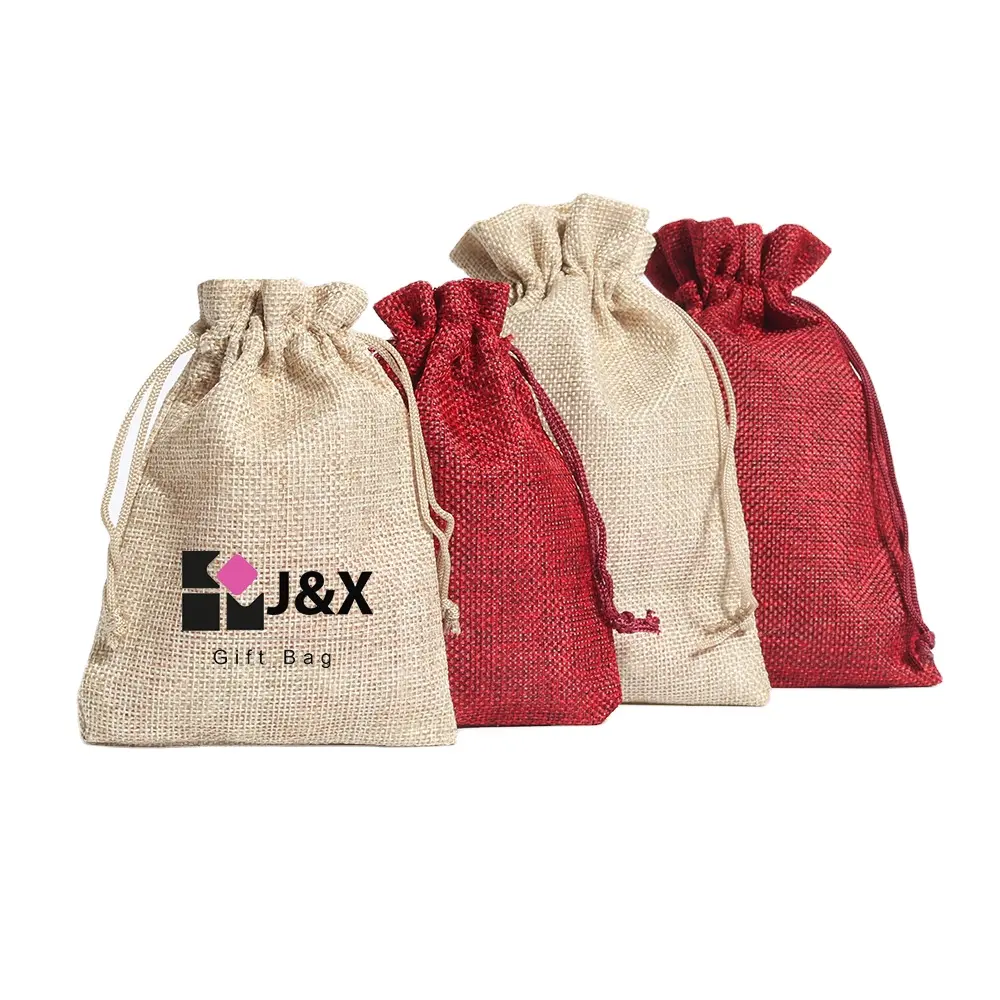 Groothandel Shopper Jute Zak Eco Vriendelijke Jute Zak Voor Rijst Jute Jute Tas Met Custom Gedrukt Logos