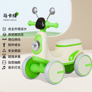 Trottinette à quatre roues pour enfants, draisienne, voiture jouet avec musique et lumières. Trottinette pour bébés garçons et filles, roller coaster. - Product Image 6