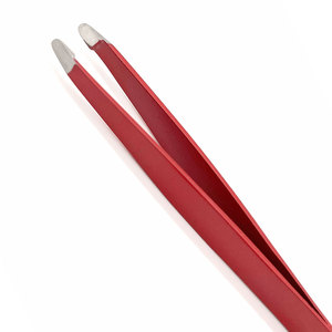 Wholesale Hot Selling Custom Private Label Eyebrow Tweezers Stainless Steel Slanted Tip Eyebrow Tweezer For Eyebrow Hair <b>Removal</b> - Product Image 3
