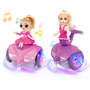 Großhandel Hot Sale Lila Prinzessin Puppe Kinder Elektro spielzeug Universal Wheel Dance Lichterketten Prinzessin Light Toys für Mädchen - Product Image 3