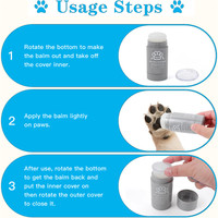 Baume pour pattes de chat et de chien personnalisé, nouveau, sûr à lécher, protecteur pour pattes d'animaux, hydratant, pour pattes et nez fissurés, secs et abîmés