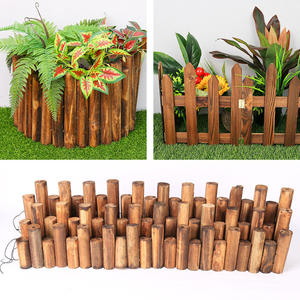 Clôture à fleurs en bois naturel de <span class=keywords><strong>sapin</strong></span>, vente en gros, jardin d'extérieur, petite clôture en bois, - Product Image 3