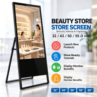 Affichage numérique portable tactile capacitif Windows de 65 pouces pour la promotion de marque et l'affichage dans les centres commerciaux et les magasins de détail