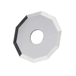 Lame de coupe circulaire décagonale Diamètre intérieur 8mm Lames de coupe en carbure de tungstène pour textiles - Product Image 1
