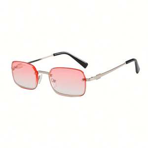 Lunettes de soleil carrées vintage en alliage avec logo personnalisé 2025, protection UV400, petite monture rectangulaire pour hommes et femmes - Product Image 1