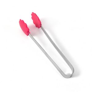 Pince de service pour salade et barbecue, en acier inoxydable, ustensile de cuisine créatif en forme de cœur, mini pince alimentaire en silicone - Product Image 1