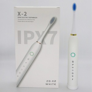 Brosse à dents électrique sonique X-2, étanche IPX7, rechargeable, blanche, portable pour adultes, avec charge Type-C - Product Image 1