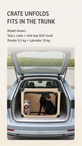 Cage de transport pliable pour chien en tissu Oxford avec côtés en maille pour petits animaux - Product Image 3