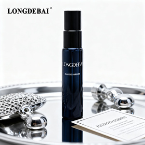 Botella de Perfume Personalizada de Alta Gama, Botella de Muestra de Perfume de Vidrio de 10 ml, Botella de Perfume Vacía Redonda Dorada, Plateada y Negra con Tapa - Product Image 1