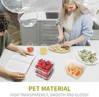 Boîte en plastique jetable de récipient en plastique à clapet pour tenir des légumes de fruits de salade
