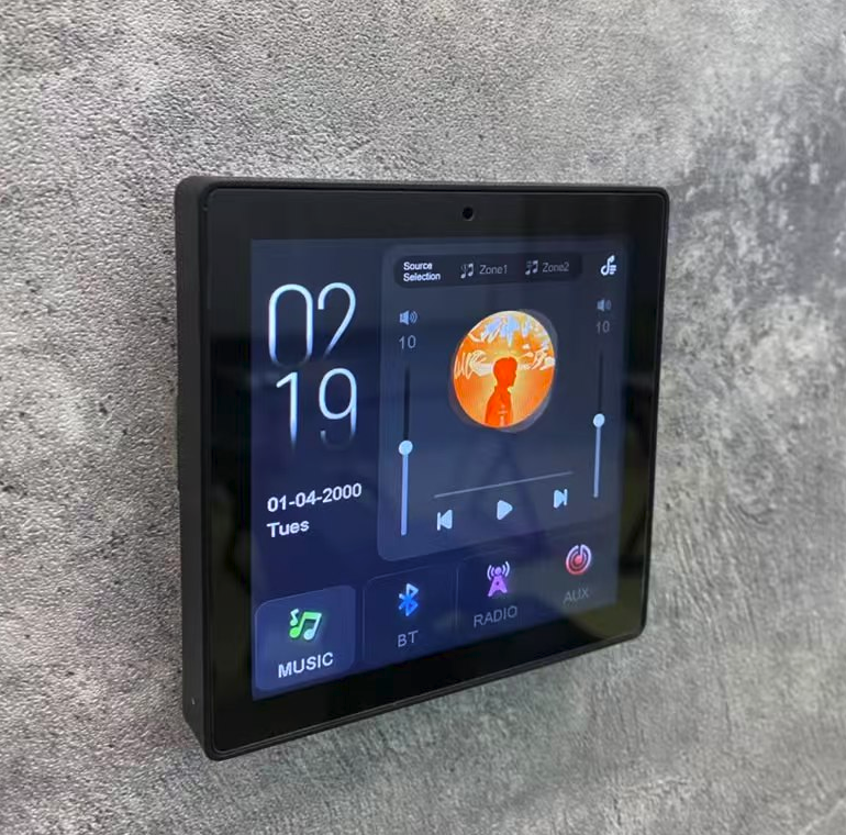 TL 86F 4 Inch Music Controller 2 Zone 4X30W Zone1 Zone2 Speaker Outputs for Hotel Room Use Daily Work Now · image 3
