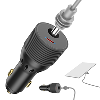 Nouveau chargeur de voiture mini 12V-24V 60W, convertisseur DC compact pour allume-cigare avec alimentation en sortie 30V