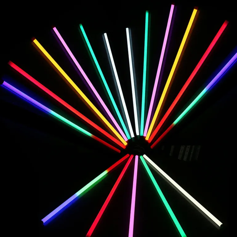 Red Blue Green Pink T8 Led Tube Colorful Rgb T5 Integrated Led Tube Light Warm White