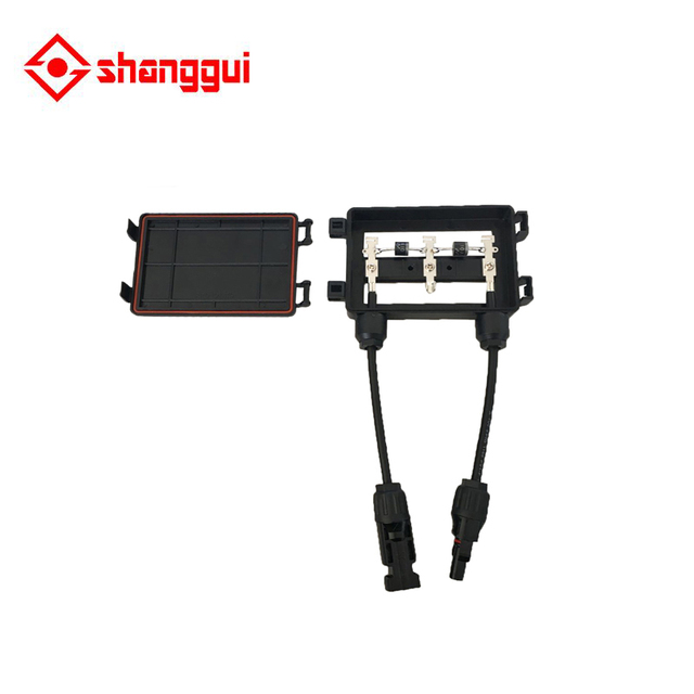Solar Photovoltaic Module Ribbon Junction Box IP65 with 2 Diodes