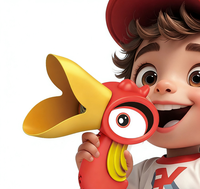 Petit amplificateur d'enregistrement électrique à cornet, changeur de voix pour oiseaux à bec large, changeur de voix portable pour farces, jouet pour enfants en ABS