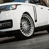 Rines Forjados de 2 Piezas con Diseño de Malla Personalizado de 21, 22, 23 y 24 Pulgadas, 5X130, 5X120, 5X112, con Logotipo Personalizado para G63 AMG, Macan, X5, X6