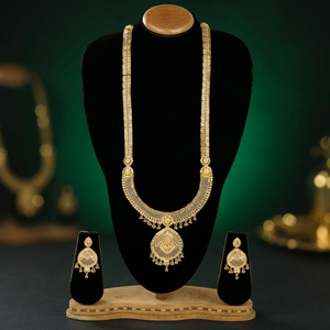 Wholesale Fashion <b>Necklaces</b> 14K 18K 24K Gold Filled Brass Dubai Style <b>Long</b> Jewelry Set Traditional Turkish Design Jewelry Set - Product Image 2