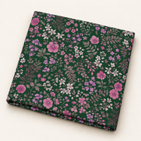 Tissu en popeline de coton floral LNS Chelsea Calico, 100% coton, imprimé numérique, 75 GSM, léger et respirant pour vêtements