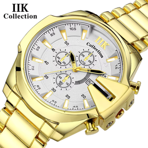 IIK Collection 2025 hommes mode montre de sport Date étanche grand cadran acier lumineux mains montres à Quartz Reloj - Product Image 1