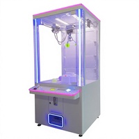 Machine à griffes White Claw, machine d'arcade à pièces, attrapeur de jouets en peluche avec accepteur de billets pour jeu de griffes à pièces
