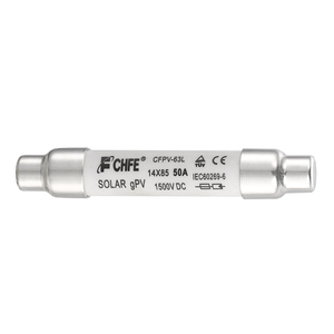 <span class=keywords><strong>CFPV</strong></span> 15-50A 1000-1500V Système solaire Cylindre Fusible en céramique Faible capacité de rupture Matériau en porcelaine - Product Image 5