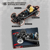 Reobrix 11038, Set de Bloques de Construcción de la Serie de Carreras F1, Ladrillos de Partículas Pequeñas, Kits de Juguetes Creativos para Niños, Regalos de Navidad