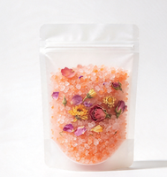 Garam Mandi Kristal Himalaya Vegetarian Brinelume Dream Private Label dengan Bunga Kering untuk Relaksasi Tubuh Alami