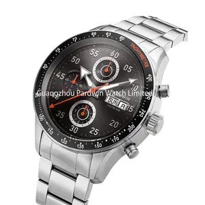 Chronograph High Grade 316L Stainless Steel Quartz Watch Telemeter Chronograph Watch Multi-function Movement Sapphire Glass Anti-reflection