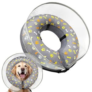 Anti lambendo colar ajustável do cone do cão para após a cirurgia <span class=keywords><strong>Pet</strong></span> Soft Recovery Dog Cone <span class=keywords><strong>Collar</strong></span> Inflável Dog <span class=keywords><strong>Collar</strong></span> - Product Image 1