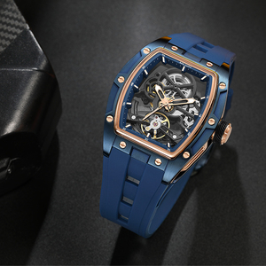 Megir 2242 Reloj de pulsera mecánico de lujo para Hombre Esfera de 26mm con Tonneau ahuecado Relojes automáticos de lujo para Hombre - Product Image 5