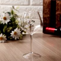 Verres à vin de luxe personnalisés avec logo, gobelets en cristal 3D, coupe à vin rouge à long pied, flûtes à champagne pour mariage