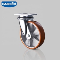 Cascoo Tugas Berat Troli Cast Iron Pu Arah Roda Baja 200 Mm Spesifikasi