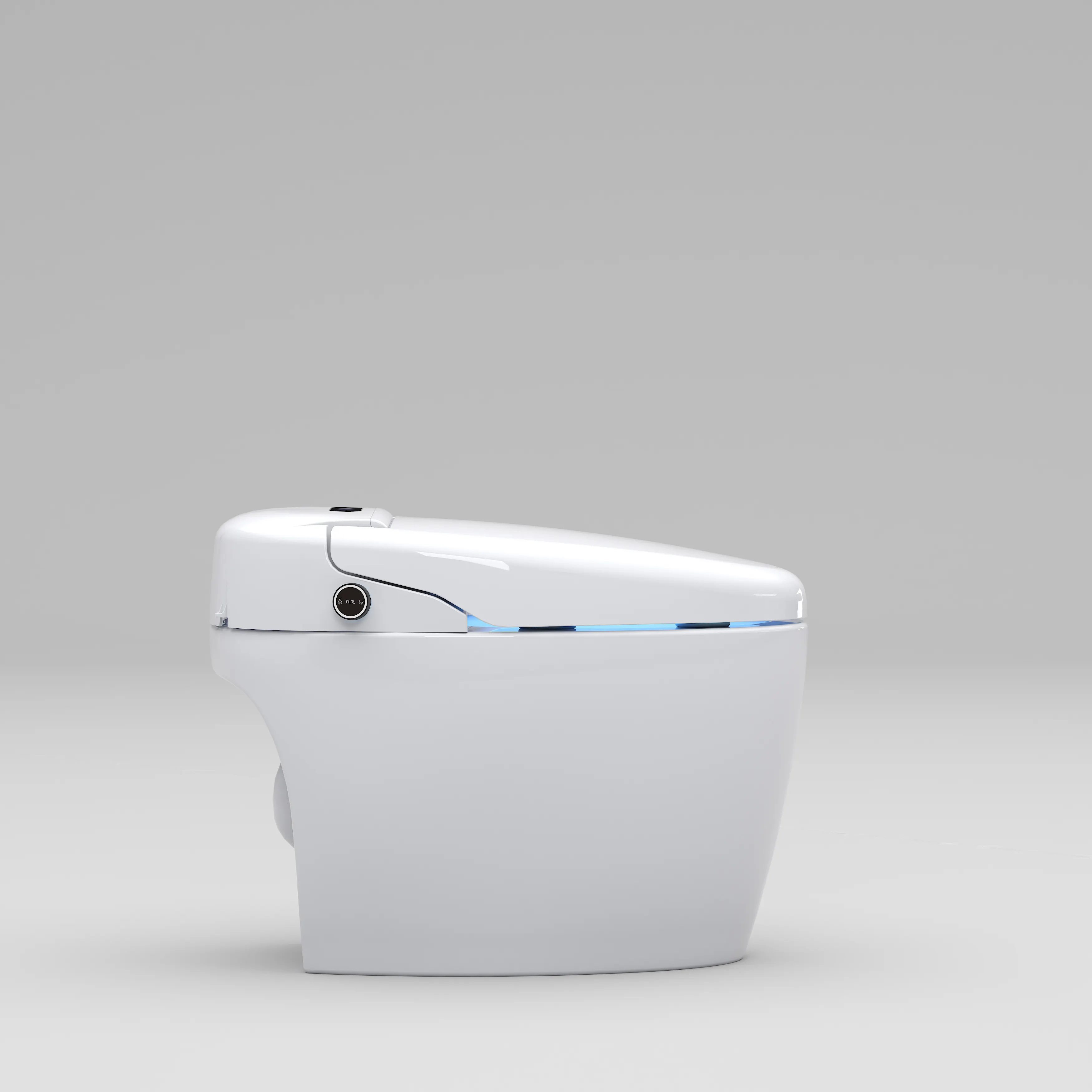 China Fabrikanten Auto Eendelig Wc Keramisch Western Gemonteerd Intelligent Toilet