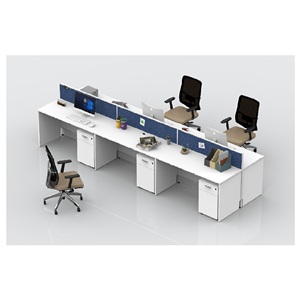 Table de bureau 6 places, bureaux longs pour espace de travail, vente en gros de bureaux, mobilier de bureau moderne - Product Image 4