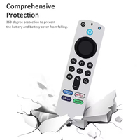 Housse de protection en silicone pour télécommande Amazon Fire TV Stick 4K, télécommande vocale Alexa 3e génération, étui en silicone