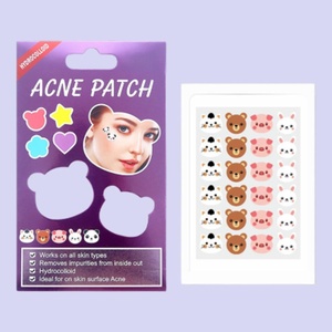 Patchs Hydrocolloïdes Étanche en Forme d'Étoiles Colorées et d'Animaux Mignons pour le Traitement des Imperfections du Visage – Vente en Gros (20 et 24 unités) - Product Image 2