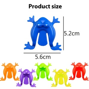 Jincan - Rana Saltarina de Plástico, Mini Rana Saltarina, Juguetes Antiestrés Interesantes Multicolores para Niños - Product Image 6