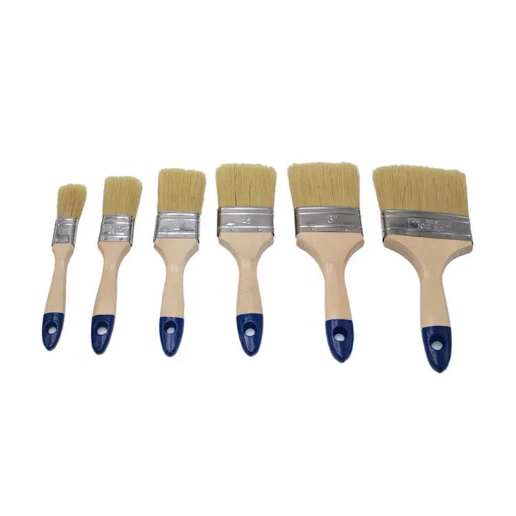 Wall Paint Brush Size Natural Painting Chip Cleaning Type Proof Dust Polishing Plastic Wooden Handle