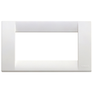 Vimar Classic 4M <b>Plate</b> Bright White 14.5x8 Cm Wall <b>Switch</b> Cover - Product Image 1