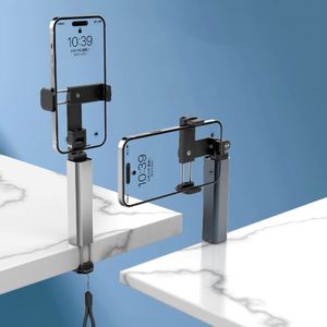 X620-1 E02 New Arrival Plastic Selfie <b>Stick</b> Mobile Phone Holder <b>Foldable</b> Rotate Portable Travelling Metal Phone Stand - Product Image 4