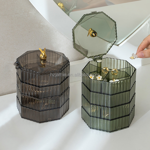360 Вращающийся Пластиковый Органайзер для ювелирных изделий - Product Image 1