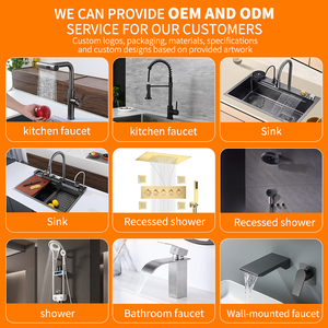 Yake soffitto incorporato miscelatore doccia Led Taps Display digitale pioggia cascata bagno rubinetto termostatico doccia miscelatore - Product Image 5