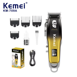 KEMEI Km-709A 5W Tagliacapelli Elettrico da Uomo con Lama in Acciaio Inox, Due Colori Disponibili, Trimmer Maschile OEM - Product Image 1