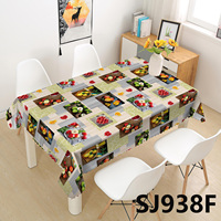 Nappe en PVC anti-taches, Housse de table en plastique à motif de fruits, lavable, pour pique-nique en plein air