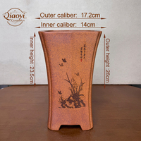 Pot classique en argile violette Yixing pour Bonsaï et Orchidées, écologique, pour plantes d'intérieur, avec trou de drainage, pour la maison et l'hôtellerie
