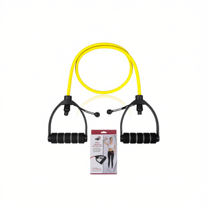Yellow 10 Lbs <b>Exercise</b> <b>Bands</b> 5*8*1180 Straight Resistance <b>Band</b> - Product Image 1